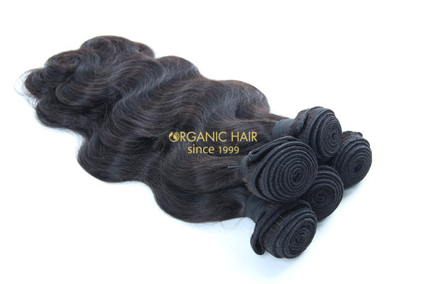 Curly real human hair extensions
